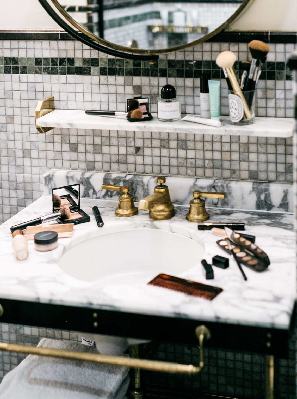 Beauty, Makeup, Skincare, Viceroy Central Park Hotel, Marble Bathroom