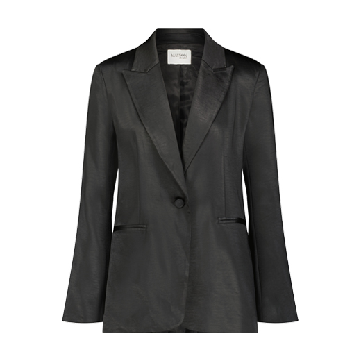 MAYSON the label BLACK SATIN BLAZER