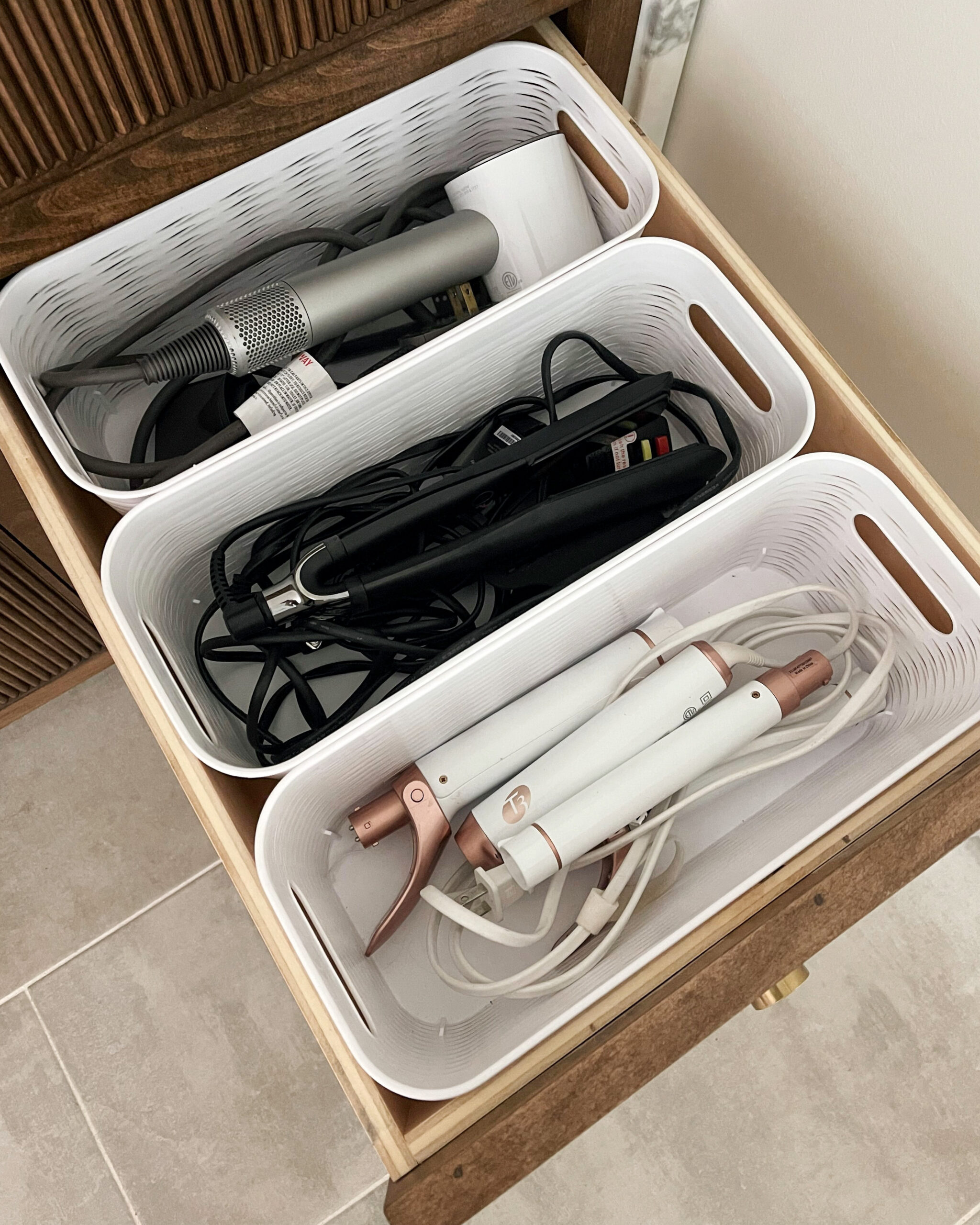 Fashion Jackson Bathroom Drawer Organization Hair Tools Organization