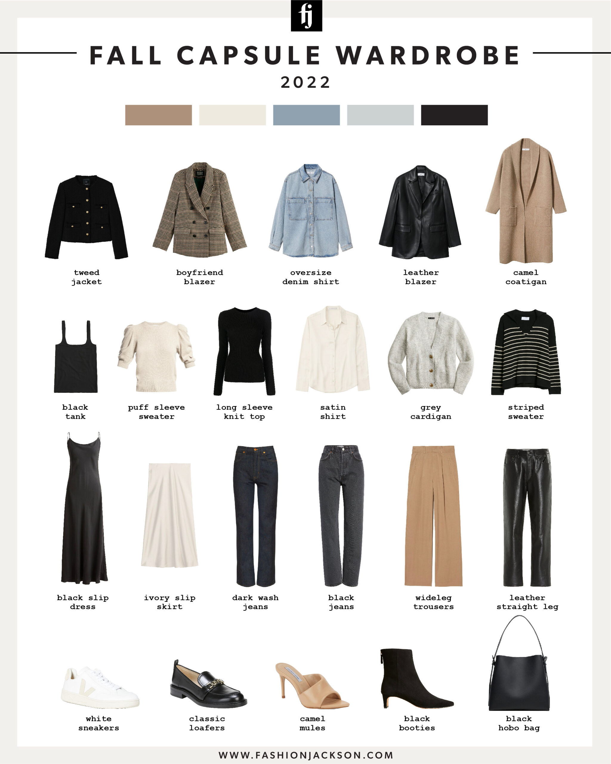 fashion jackson fall capsule wardrobe