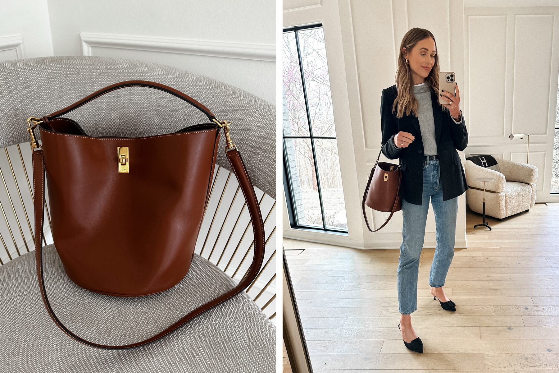 Fashion Jackson Celine 16 Bucket Bag Tan Review