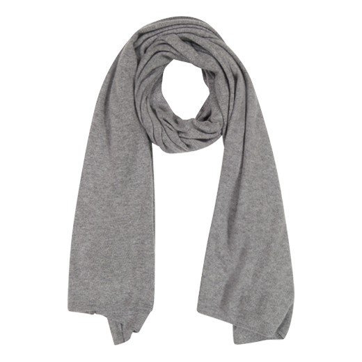 MAYSON the label CASHMERE WRAP HEATHER GREY SCARF