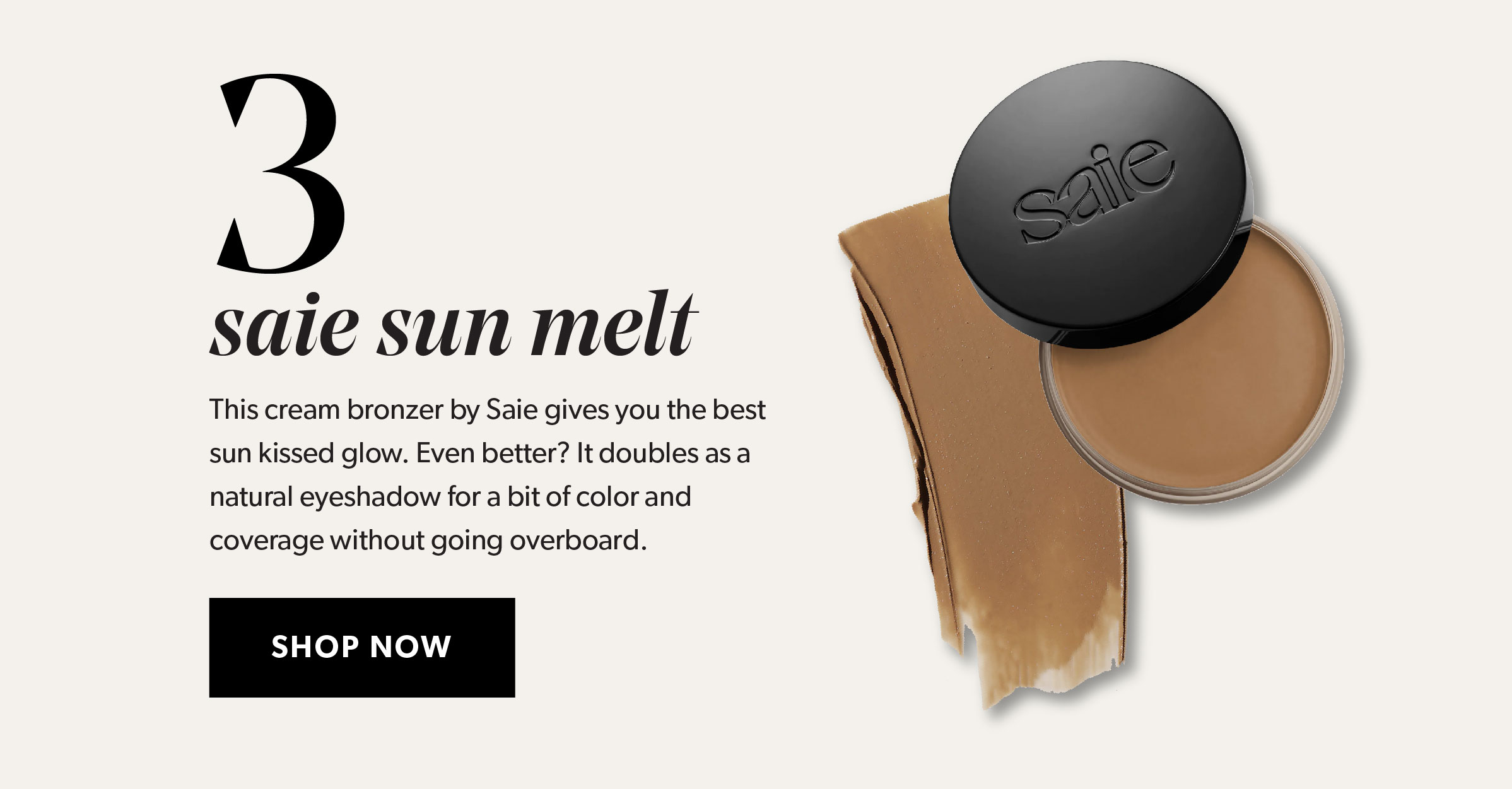 Saie SUN MELT CREAM-BALM BRONZER