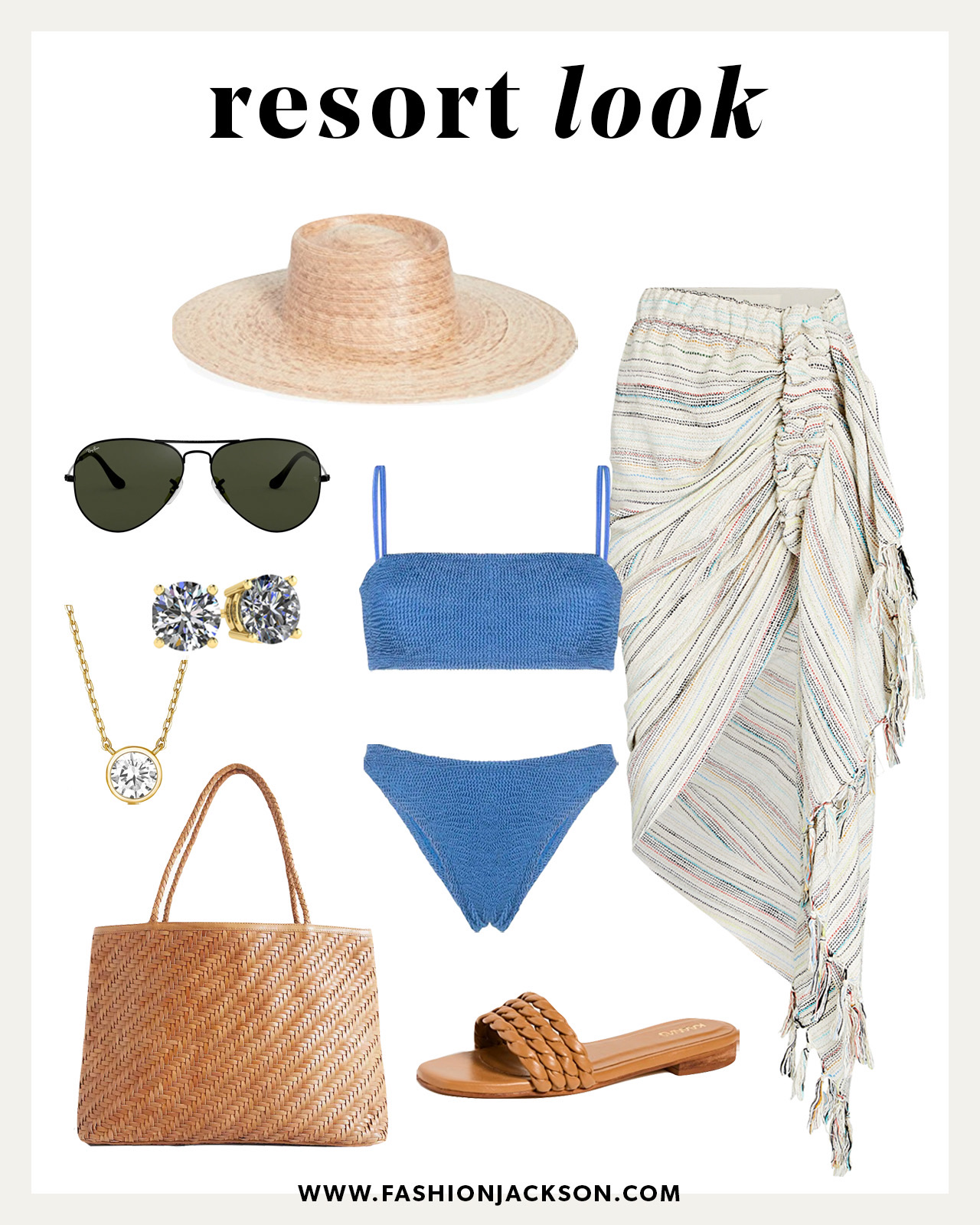 resort beach vacation outfit idea