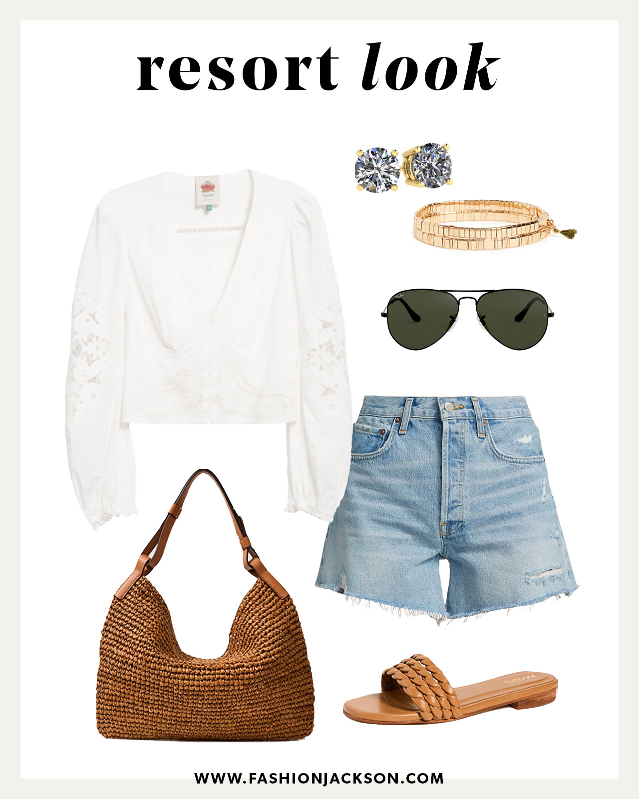 resort beach vacation outfit idea