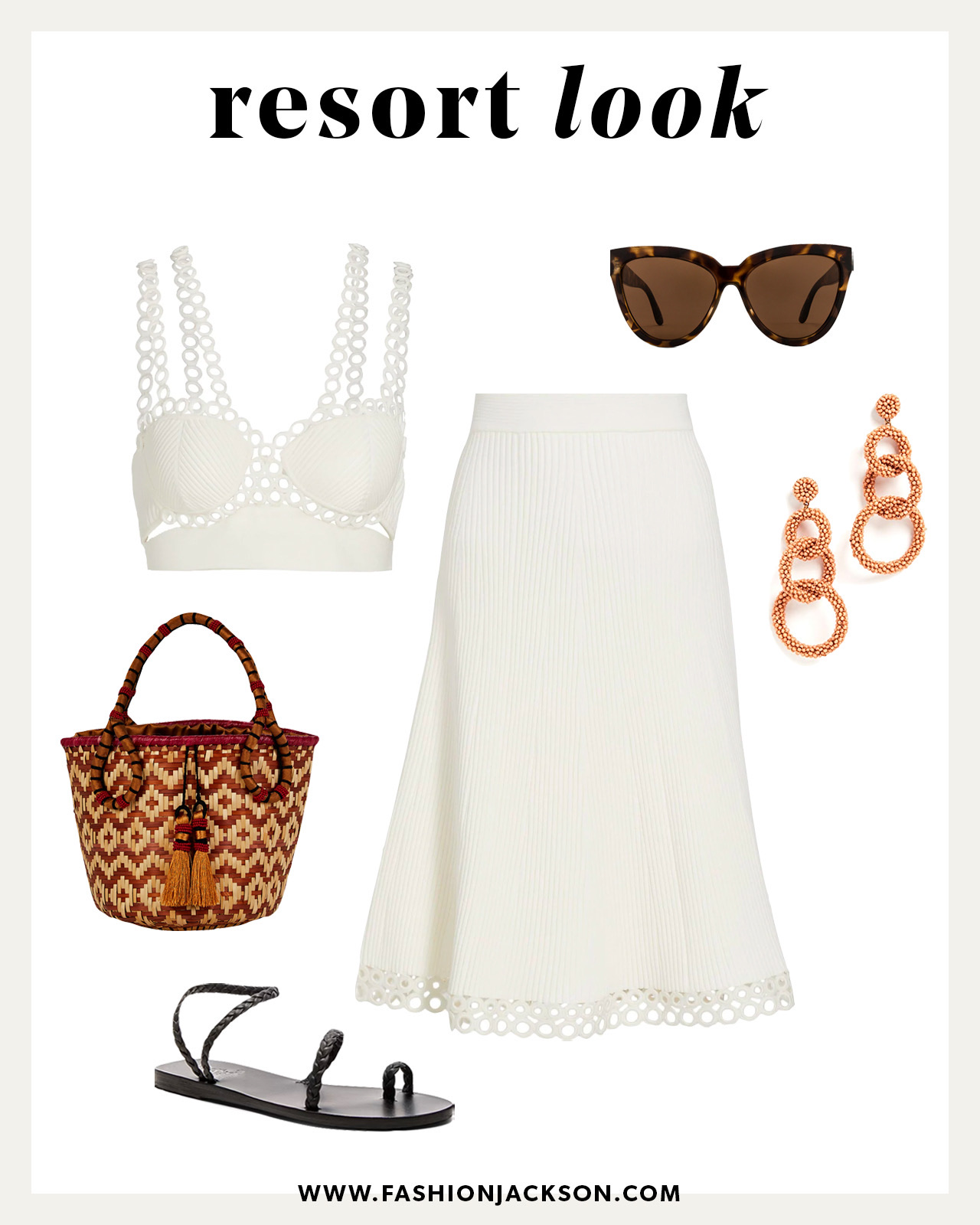 resort beach vacation outfit idea