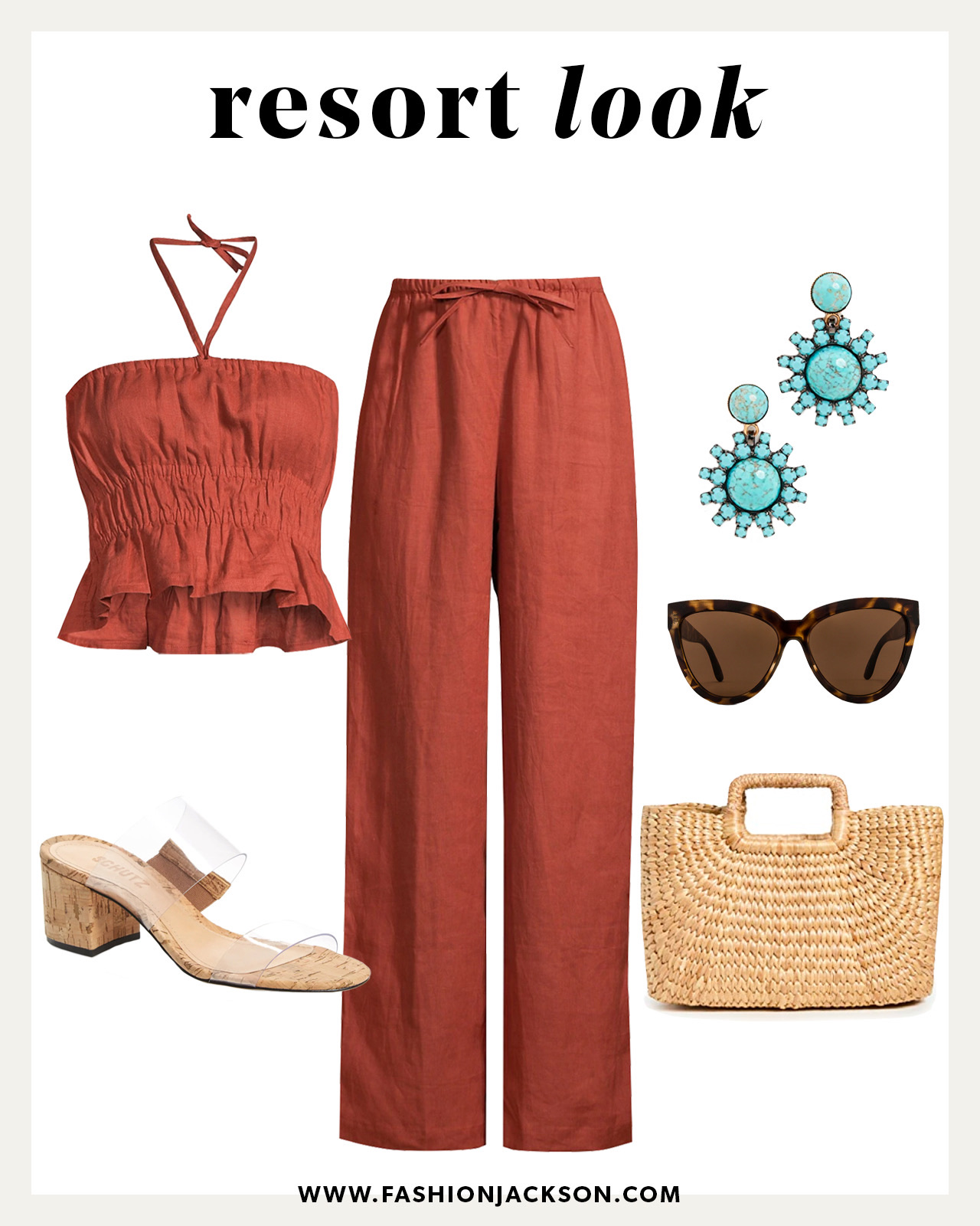 resort beach vacation outfit idea