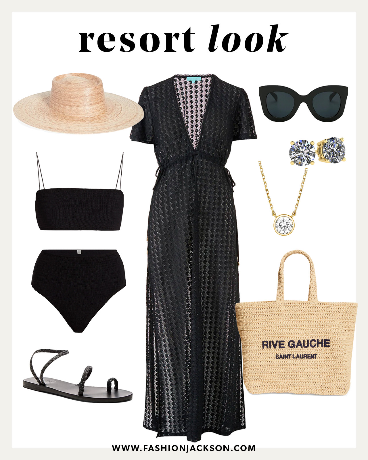 resort beach vacation outfit idea