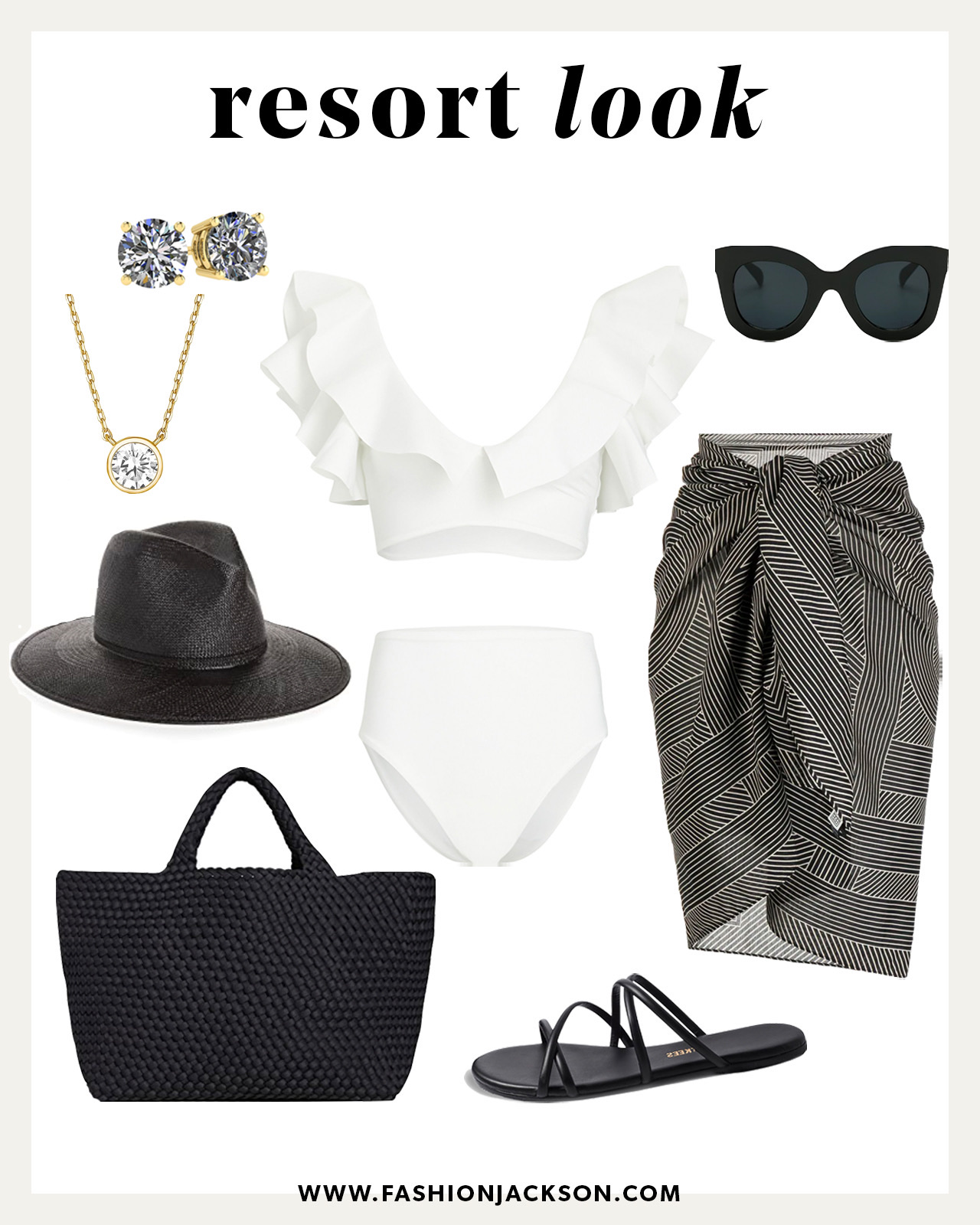 resort beach vacation outfit idea