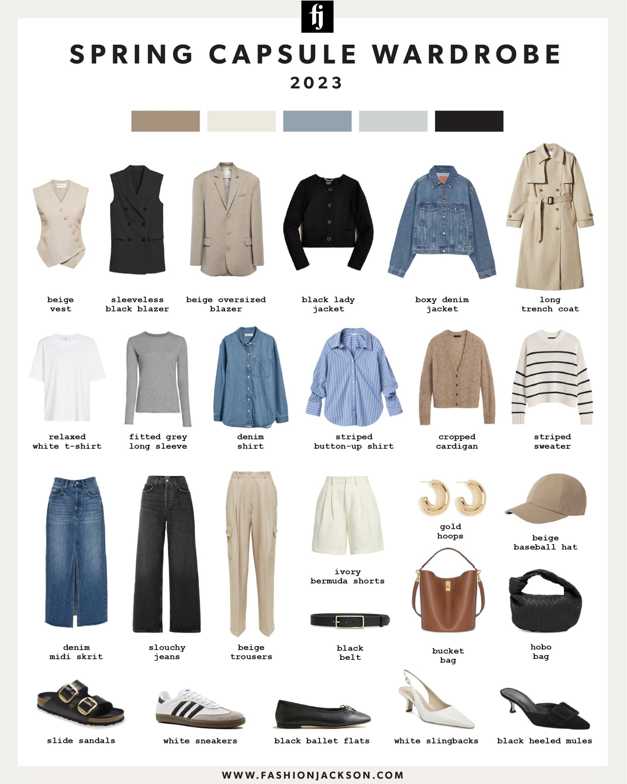 spring capsule wardrobe