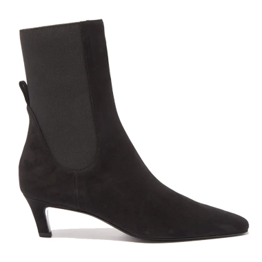 toteme black suede boots